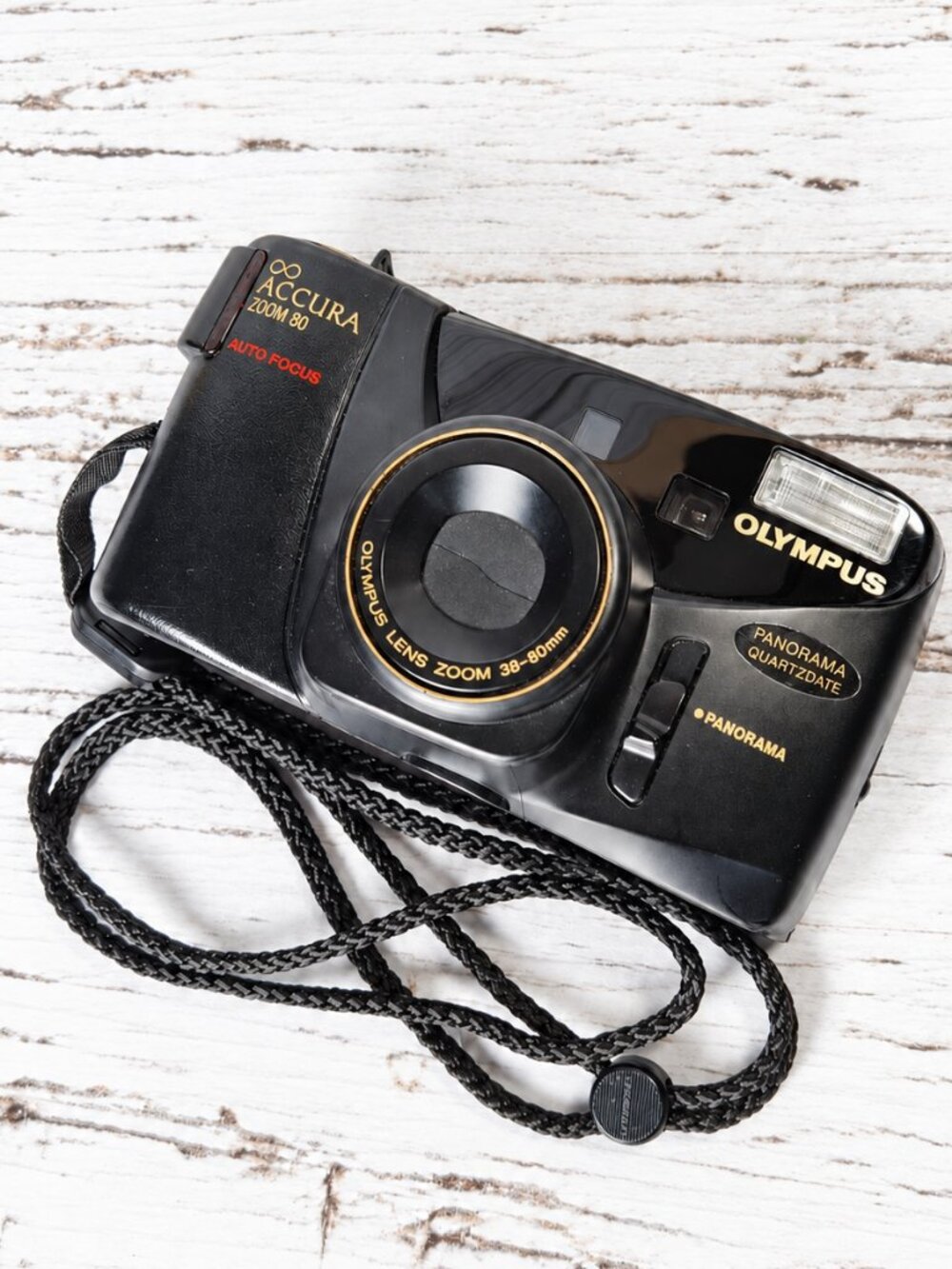 Olympus Accura Zoom 80 35mm Point & Shoot Film Camera Panorama Quartzdate As Is